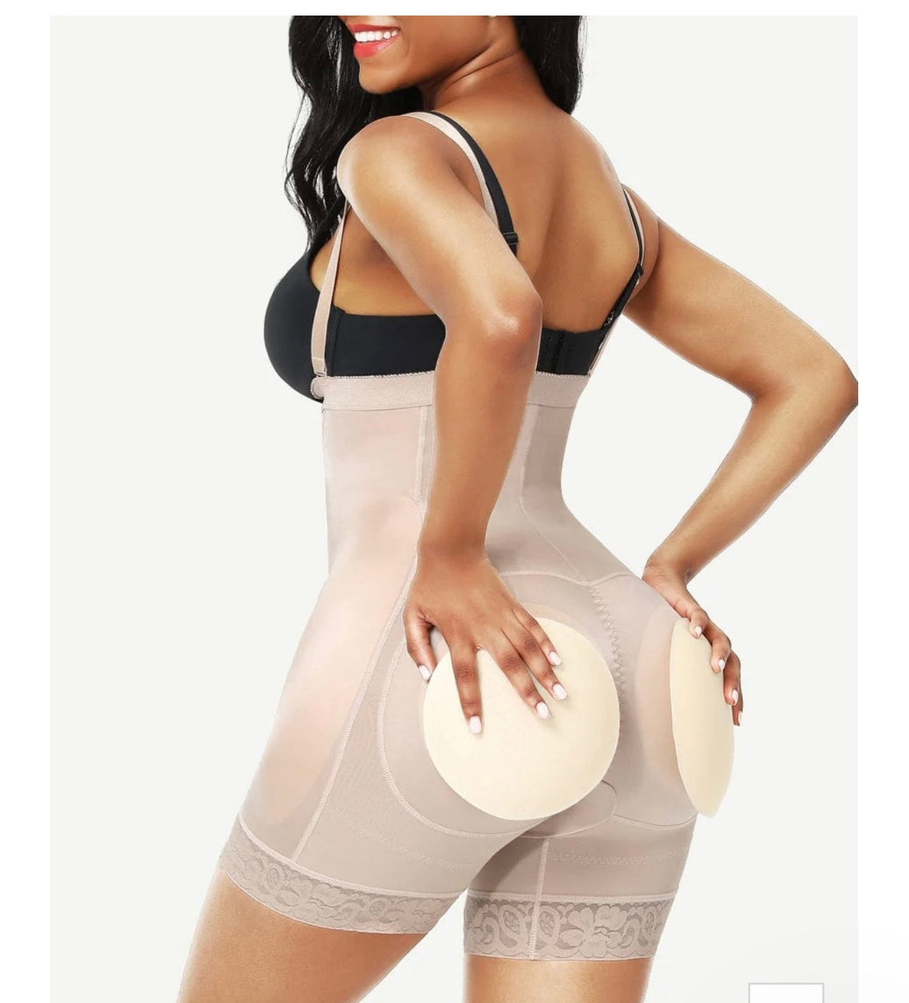 High Waist Butt and Hip Lifter with removable Pads