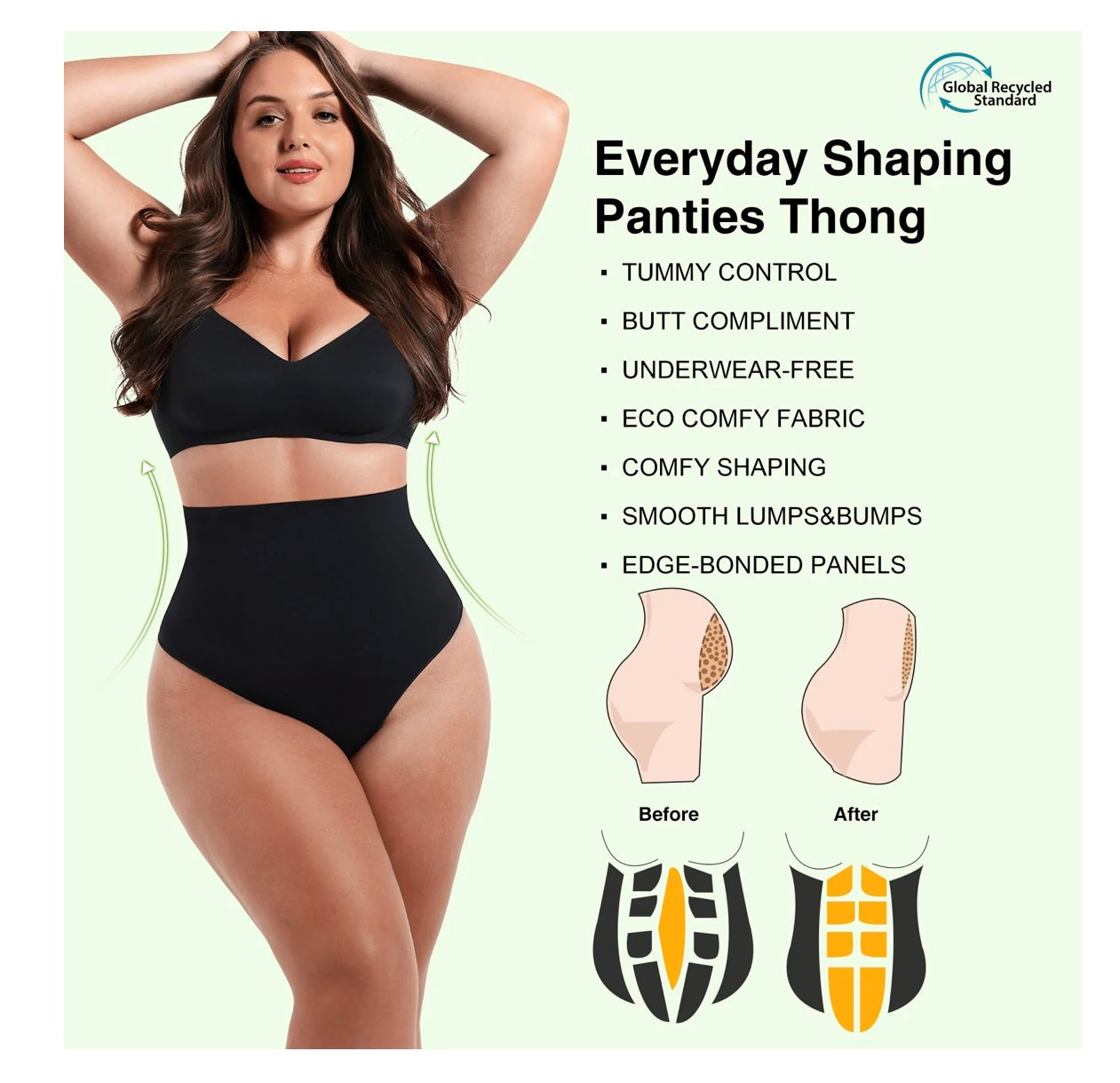 Eco-friendly🌿 Seamless Instant Smooth Shaping Low Waist Thong