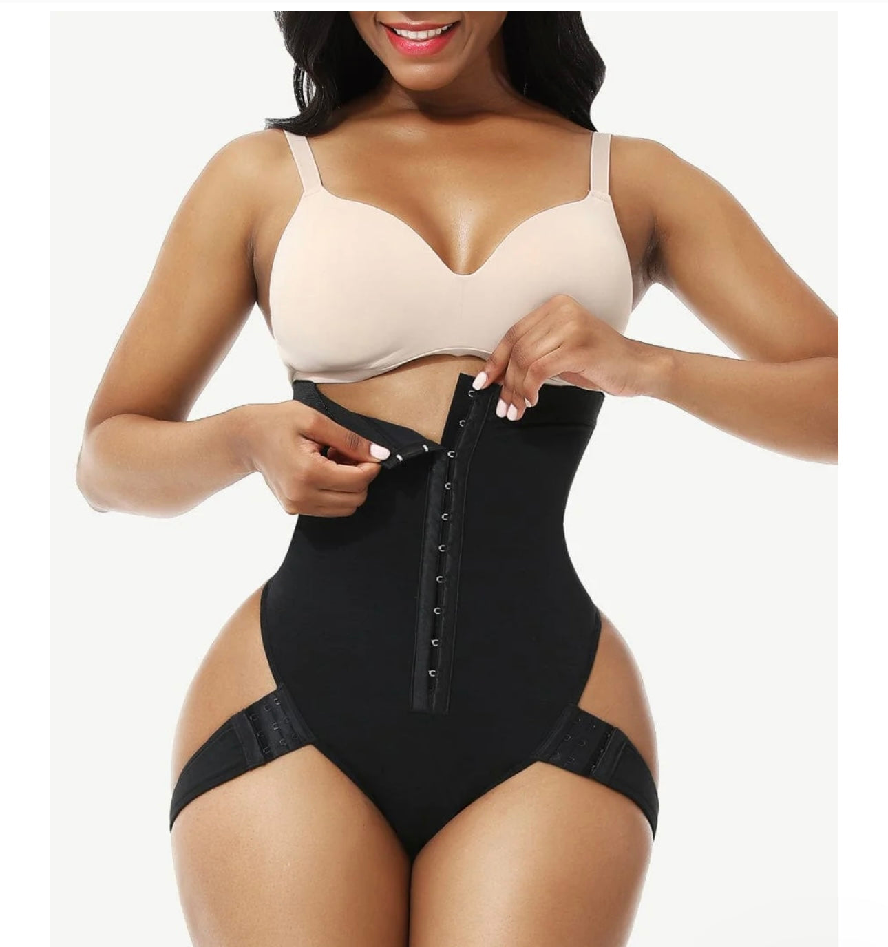 Good High Waist Butt Lifter Thong Curve With 2 Side Straps Body Shapewear