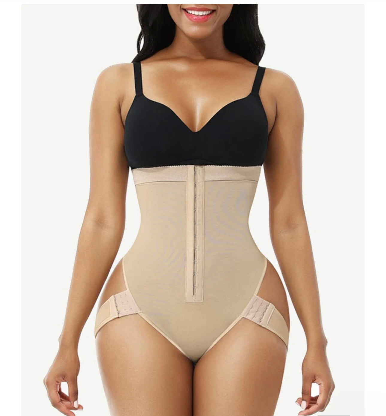 Good High Waist Butt Lifter Thong Curve With 2 Side Straps Body Shapewear