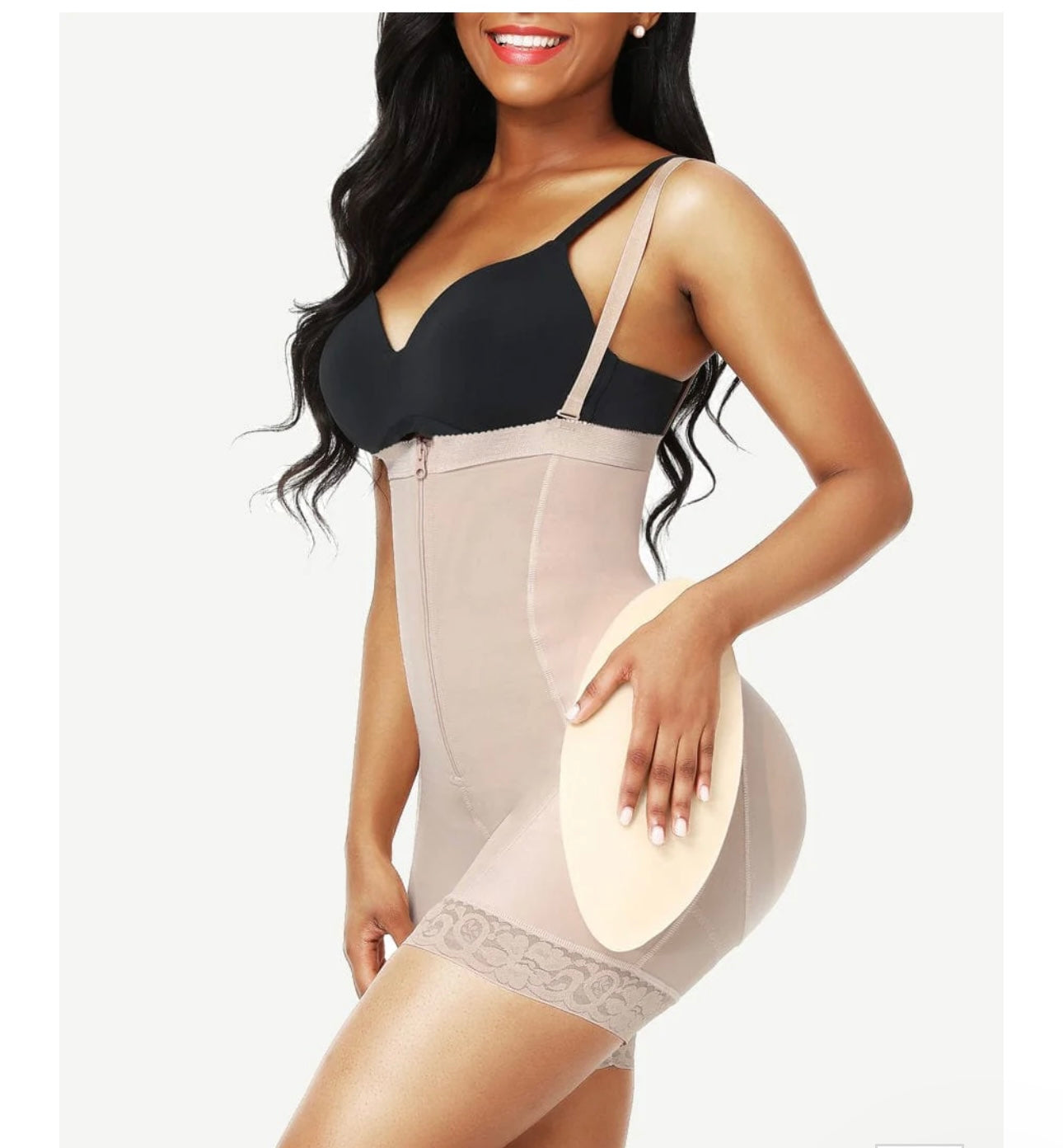 High Waist Butt and Hip Lifter with removable Pads