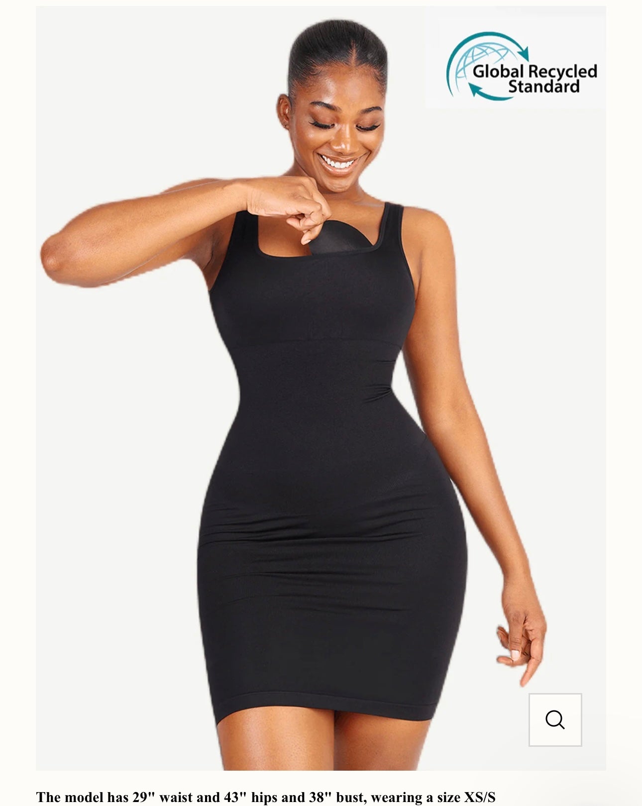 Eco Friendly 🌿Square Neck Shaper Snatched seamless dress