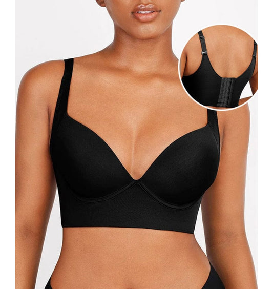 Diva Deep Cut Bra Hides Back Fat With Shape Wear cooperated