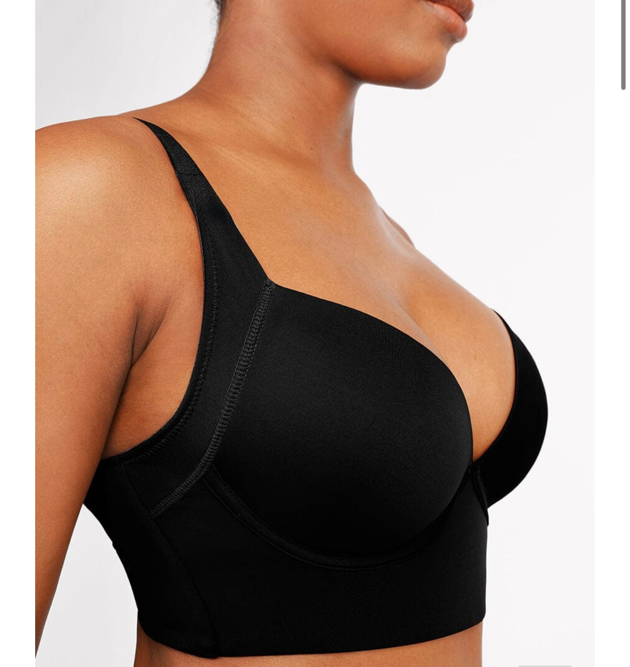 Diva Deep Cut Bra Hides Back Fat With Shape Wear cooperated