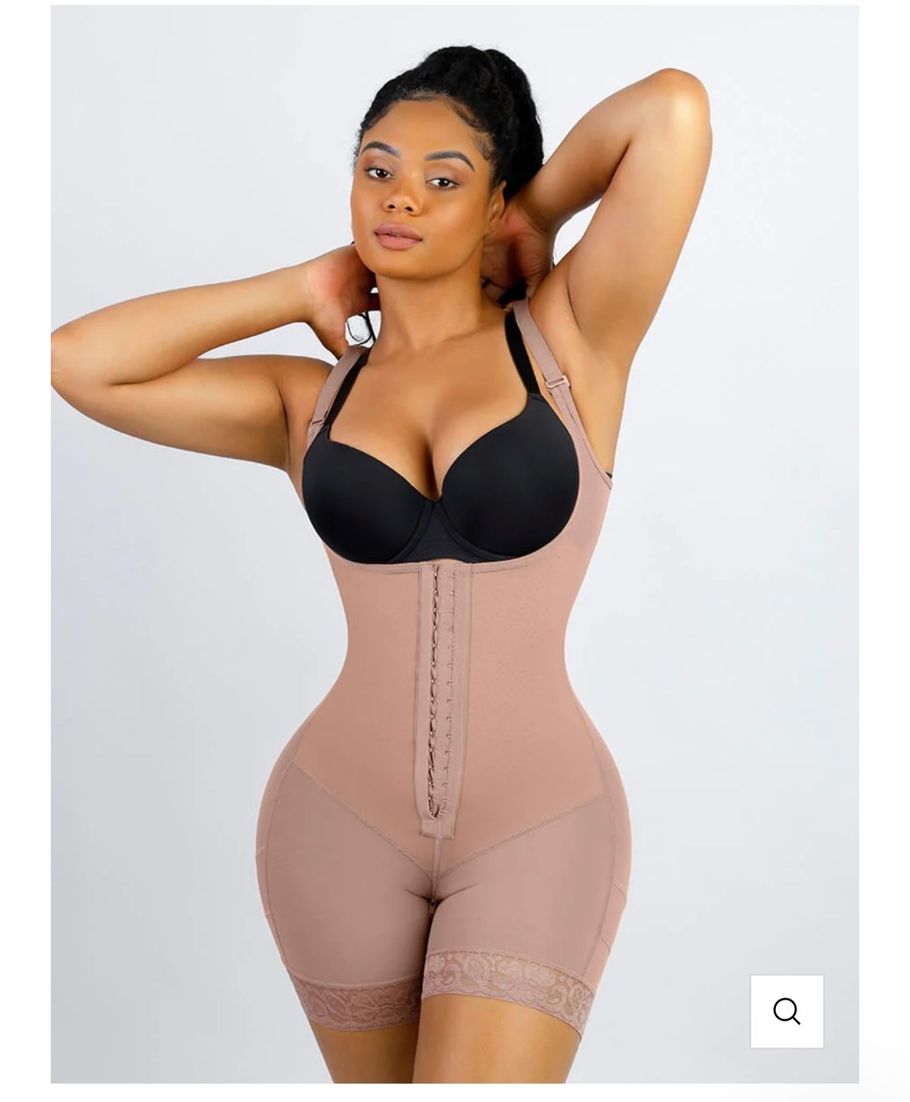 Breathable Latex Open Bust Tummy Control Firm Compression Shapewear